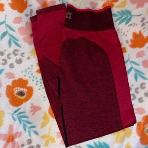 Seamless Red Leggings PINK by Victoria’s Secret Size Large